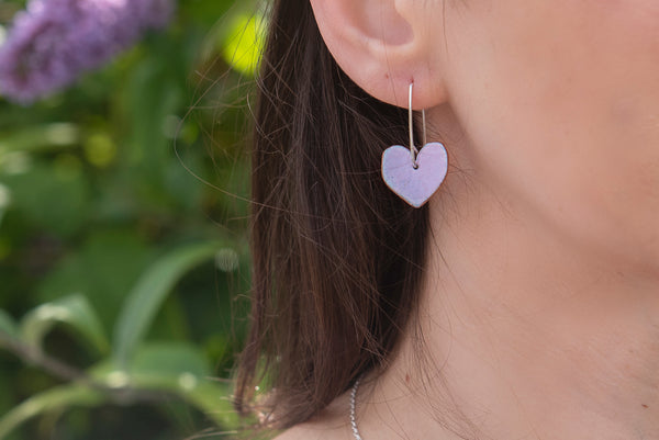 Drop Heart Earrings